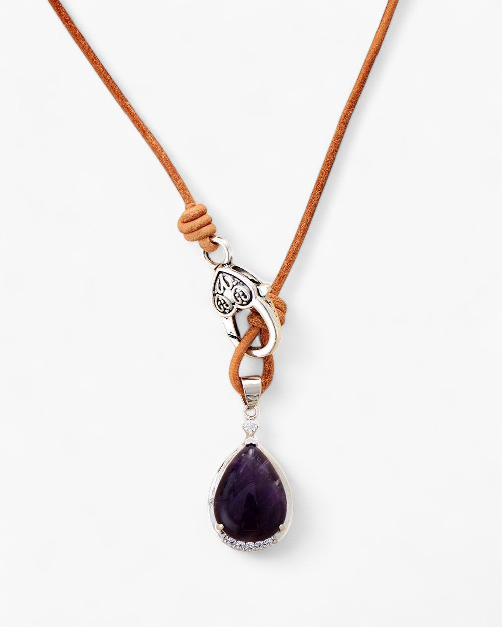 Halskette mit Ruhe-Amethyst-Anhänger