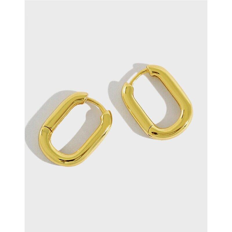 Harmonia - Ovale geometrische Ohrringe