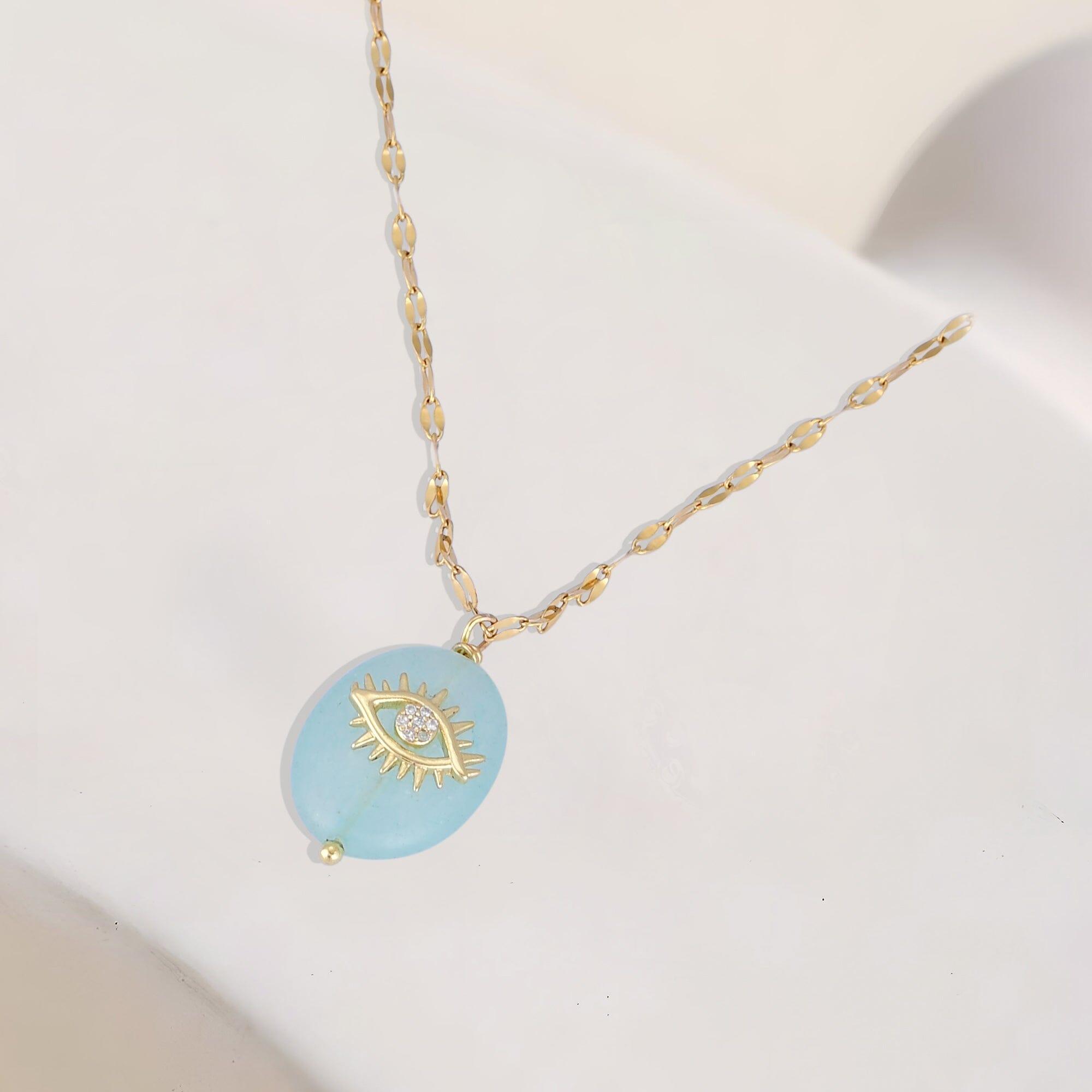 Halskette mit blauem Kyanit "Schutztalisman"