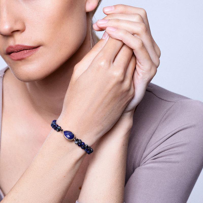 Energie-Armband aus Lapislazuli