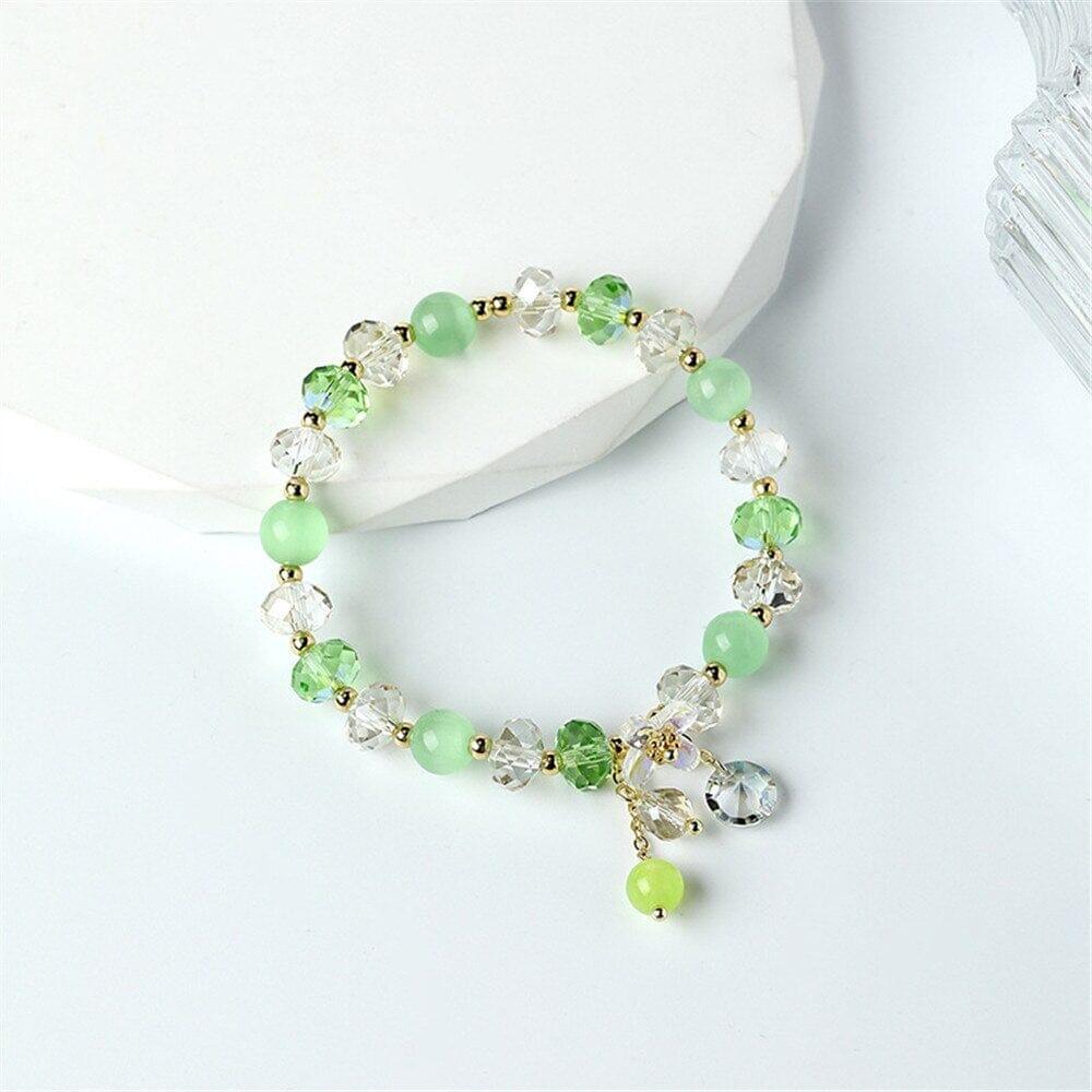 Glücksarmband "Glitzernd" mit Katzenauge