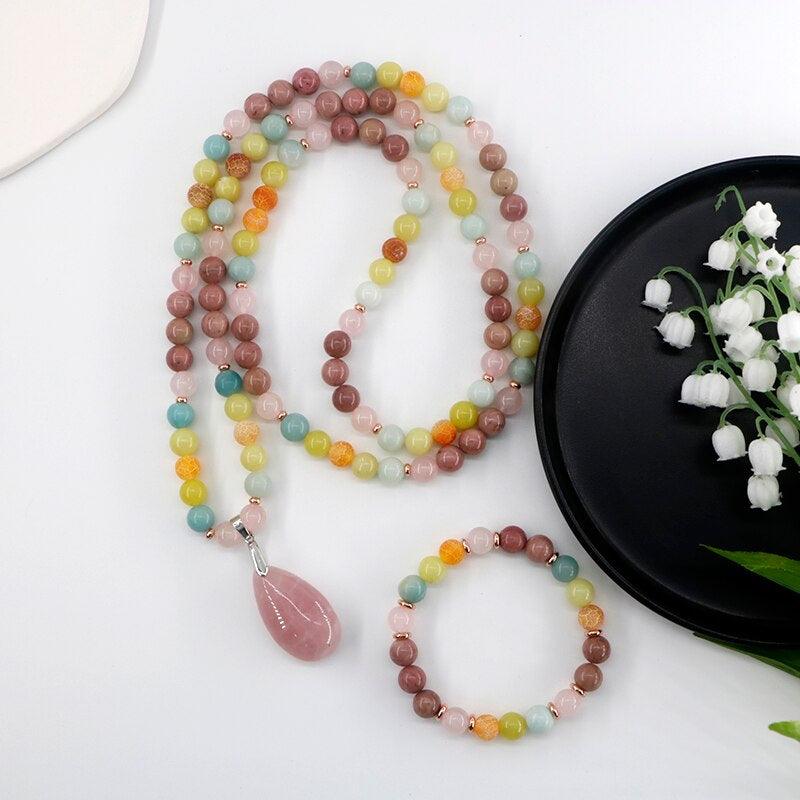 Heilkraft-Halsketten- und Armband-Set "Opulenz"