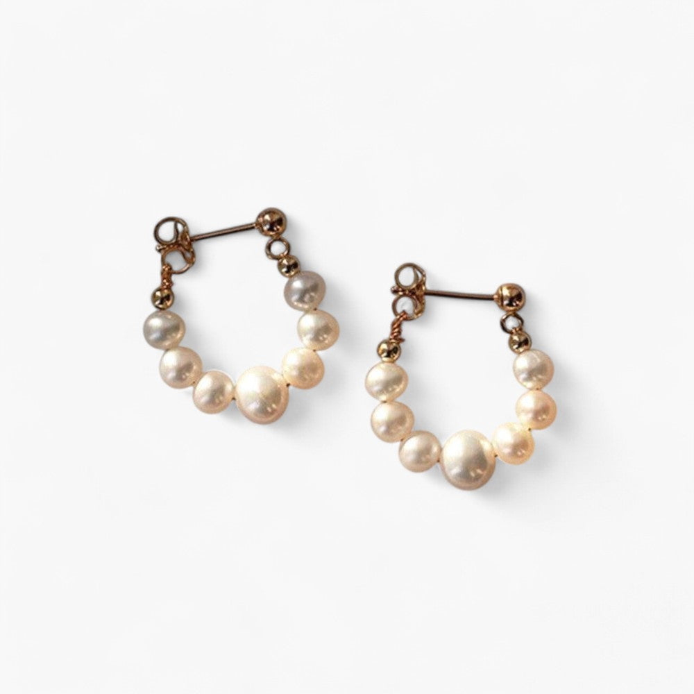 Ohrringe mit Süsswasserperlen im fantastischen Design