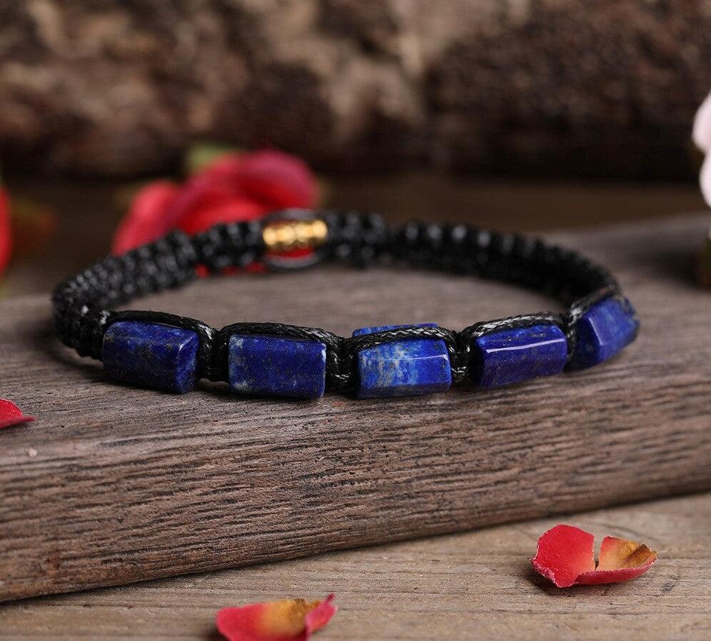 Geflochtenes Naturstein-Armband für Sie & Ihn