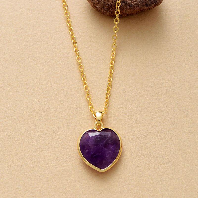 Vergoldeter Anhänger "Bezaubernde Sie" mit Onyx, Amethyst & Lapis