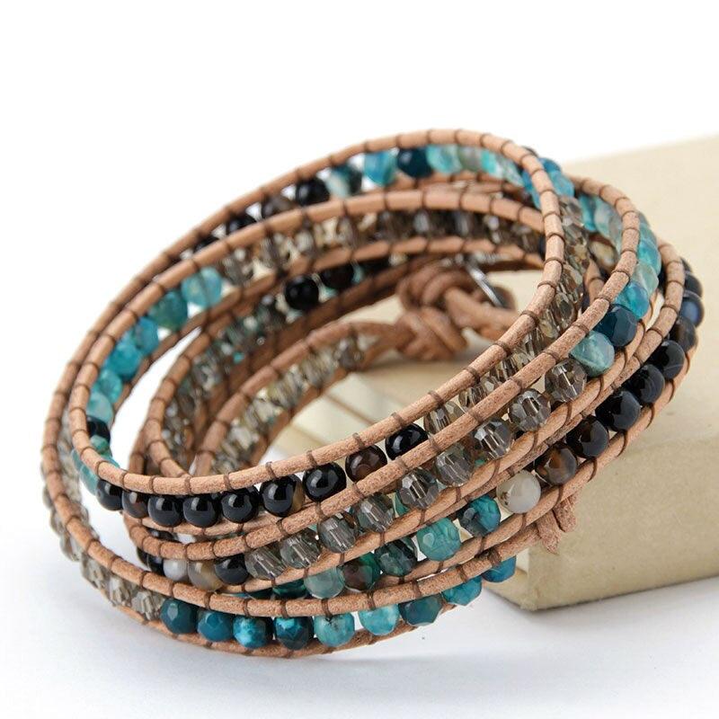 Achat-Armband "Blühendes Glück"