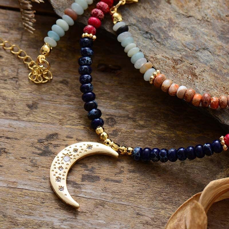 7 Chakra Halskette "Mond Heiler"