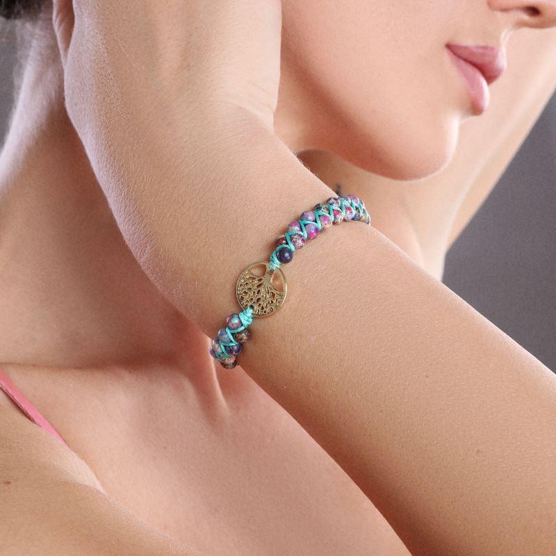 Natürliche Schönheit: Baum-des-Lebens-Armband