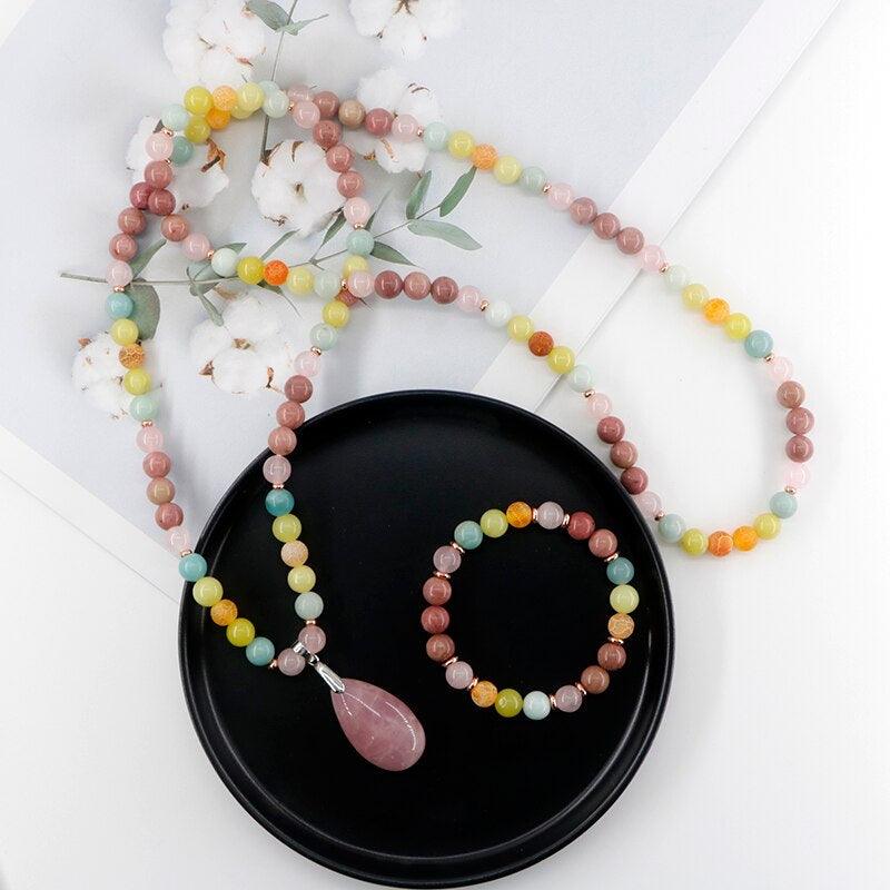 Heilkraft-Halsketten- und Armband-Set "Opulenz"