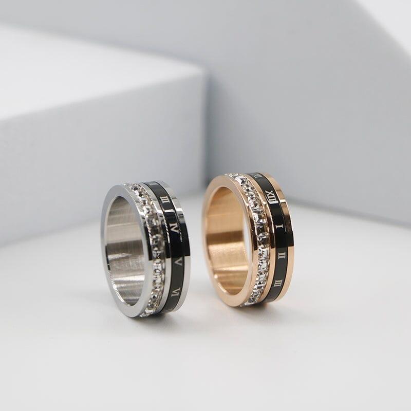 Ring "Ewige Eleganz" mit römischen Ziffern