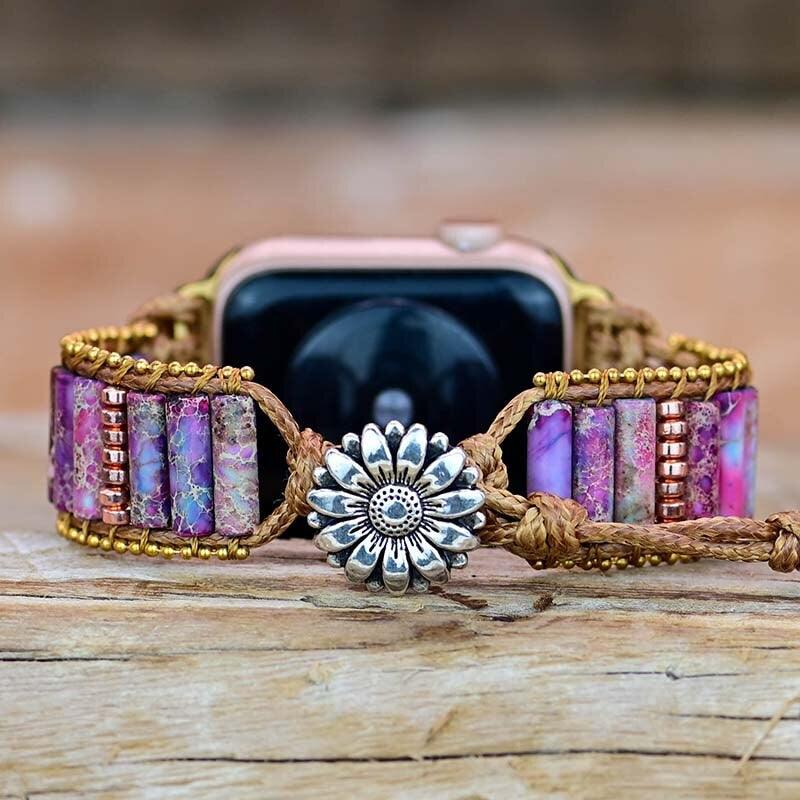 Apple Watch Uhrenarmband "Pretty Goddess" aus Kaiserjaspis