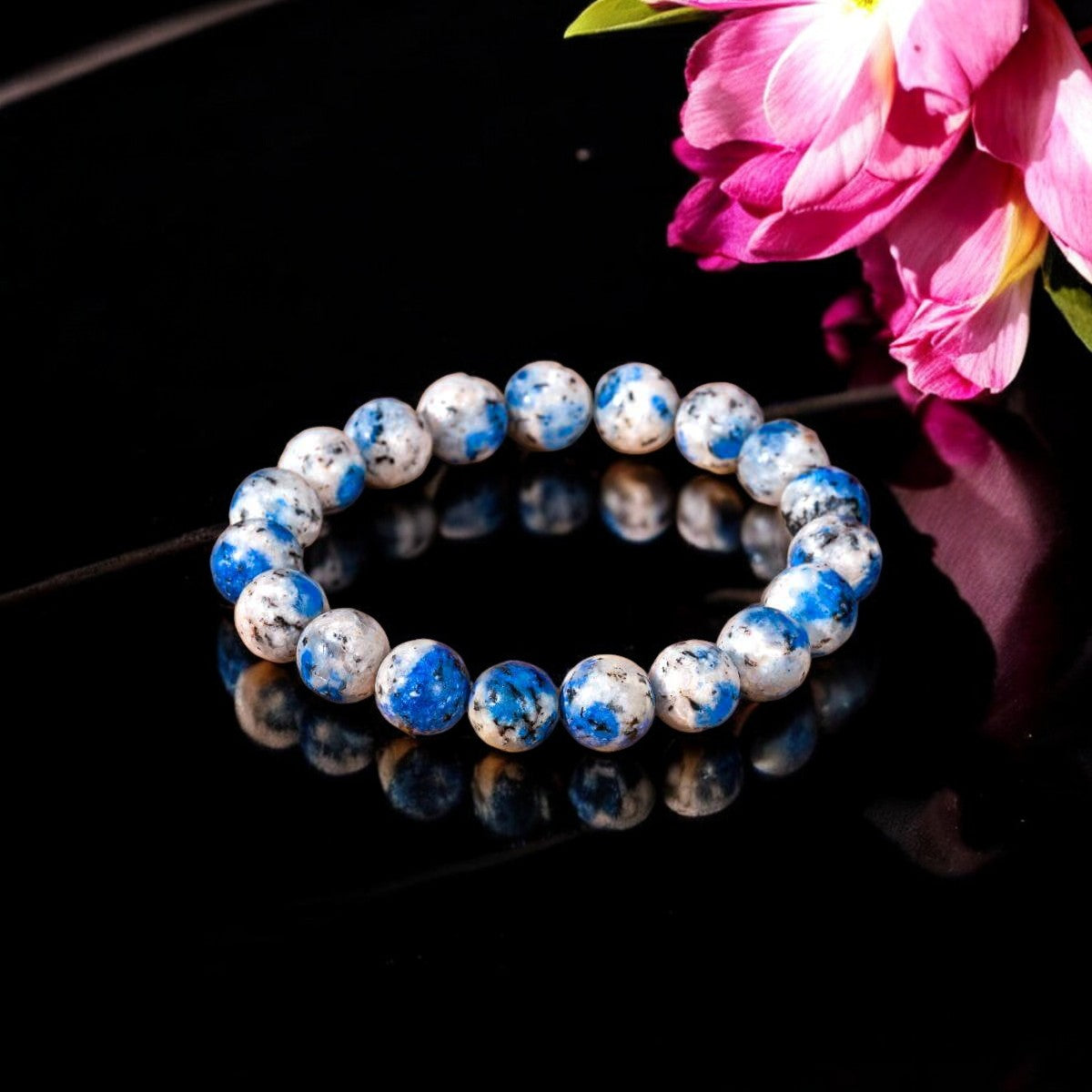 Ewiger Aufstieg - K2 Jaspis Perlenarmband