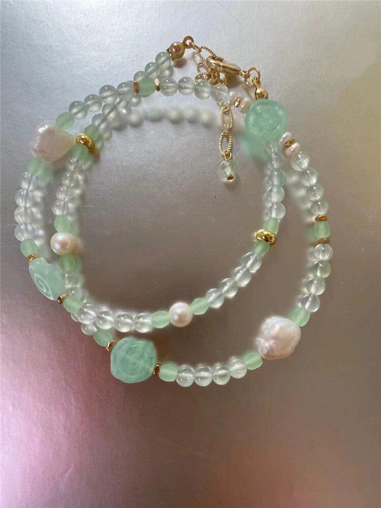 Natürliche Edelstein-Set "Ruhige Gräser"