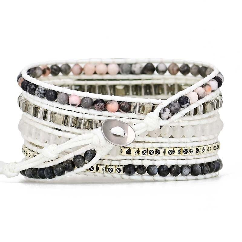 Samsung Uhrenarmband "Neue Balance" aus Zebra Jaspis & Achat