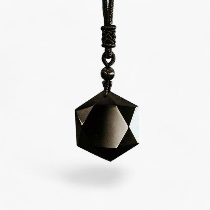 Obsidian-Energie-Schild-Talisman