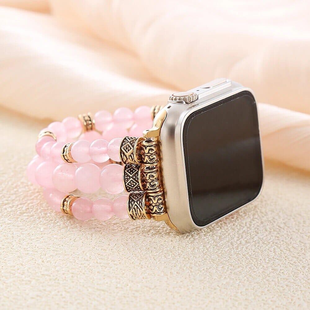 Smartwatch-Armband "Liebesumarmung" mit Rosenquarz