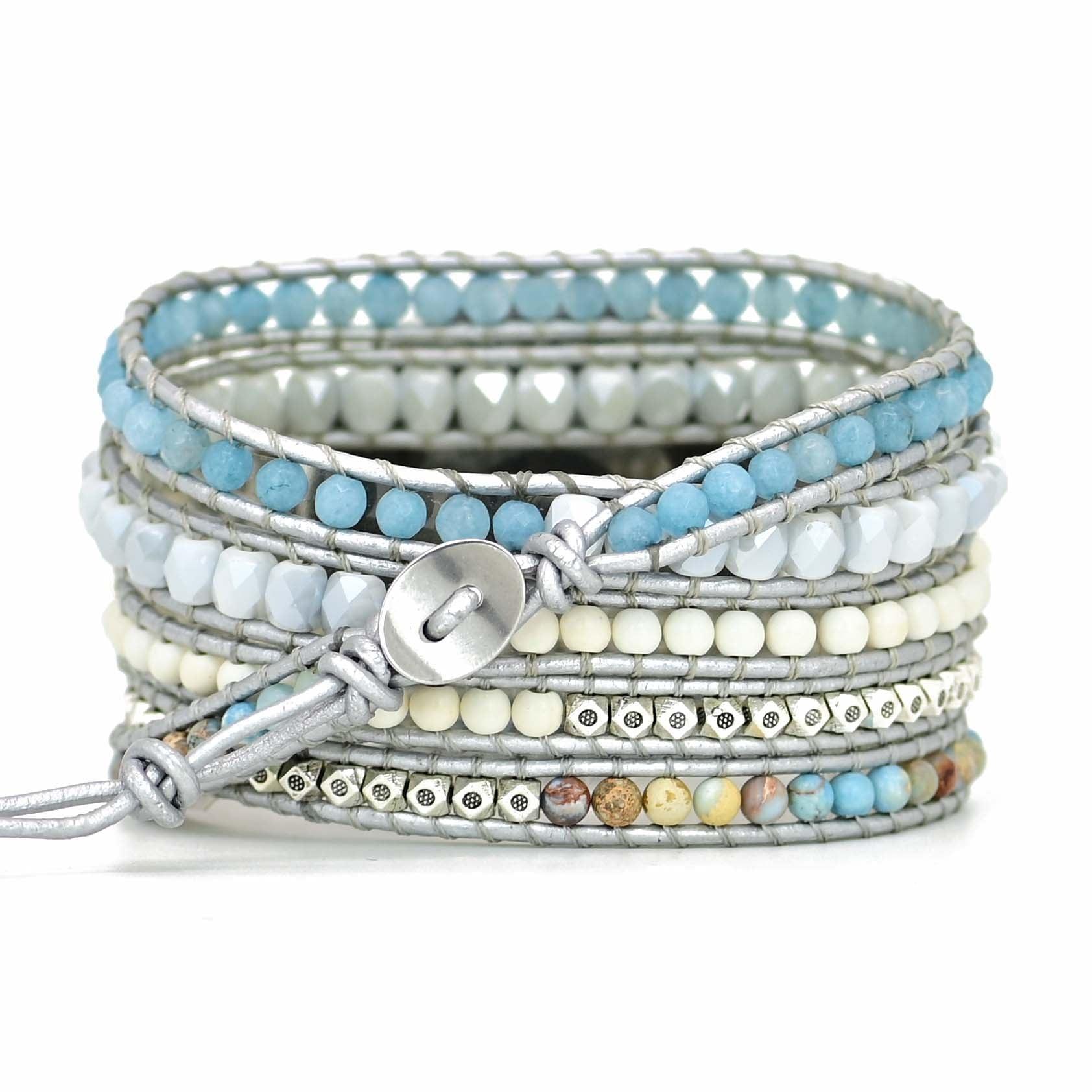 Samsung Uhrenarmband aus silbernem Jaspis und Achat