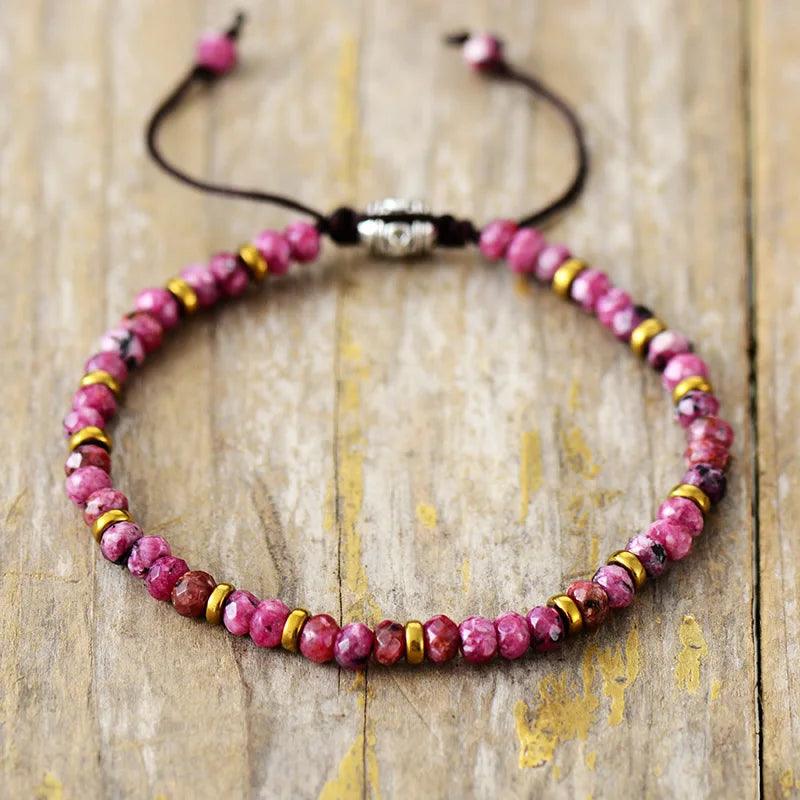 Jade Gelassenheit Armbänder "Blushing"