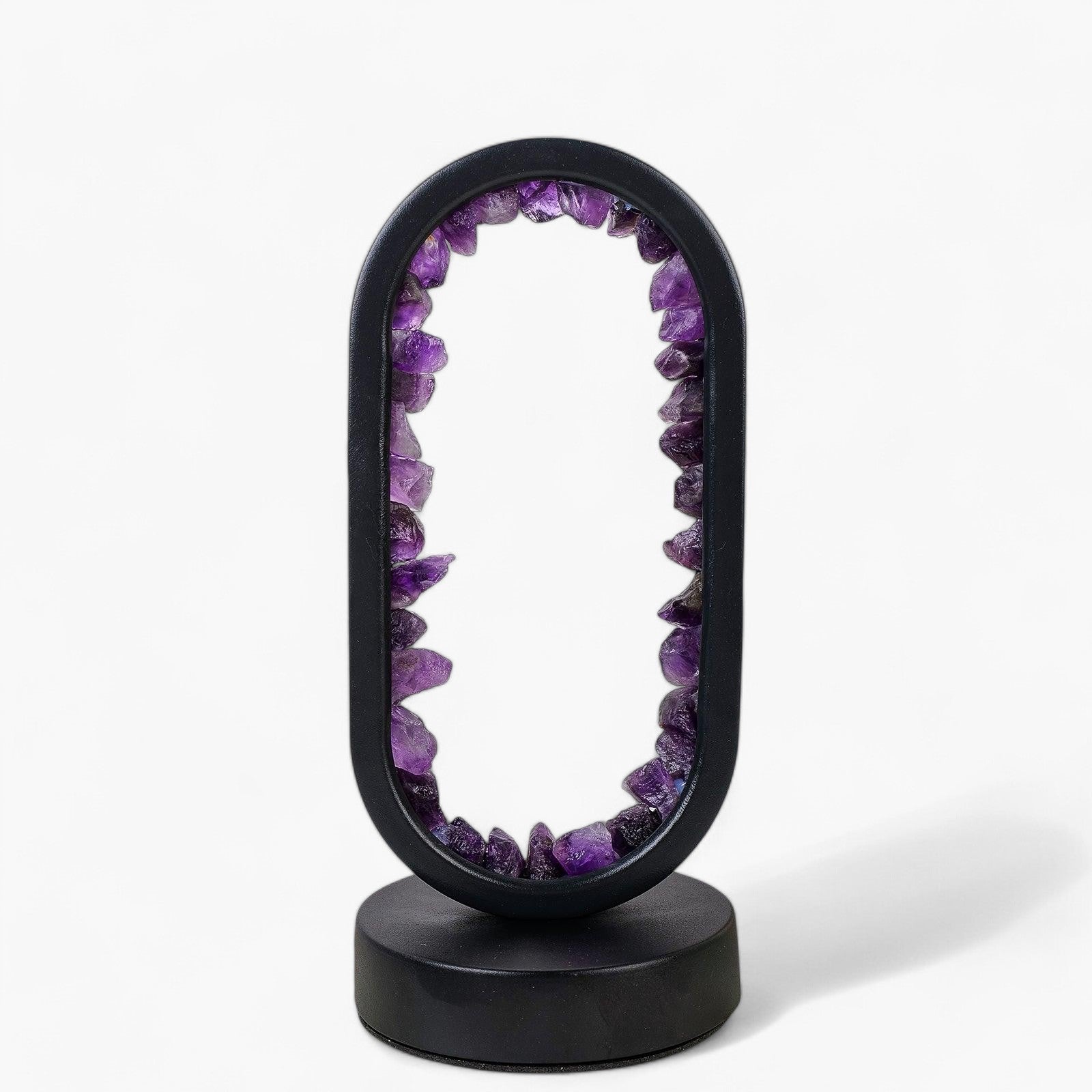 Sacred Balance – Amethyst Schwarze Kristalllampe der Gelassenheit