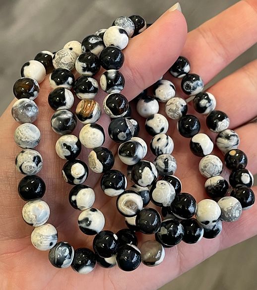 Beruhigende Wellen - Natürliches Orca-Achat-Heilarmband