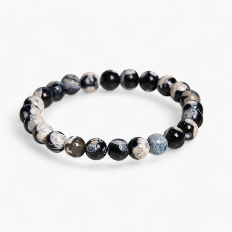 Beruhigende Wellen - Natürliches Orca-Achat-Heilarmband