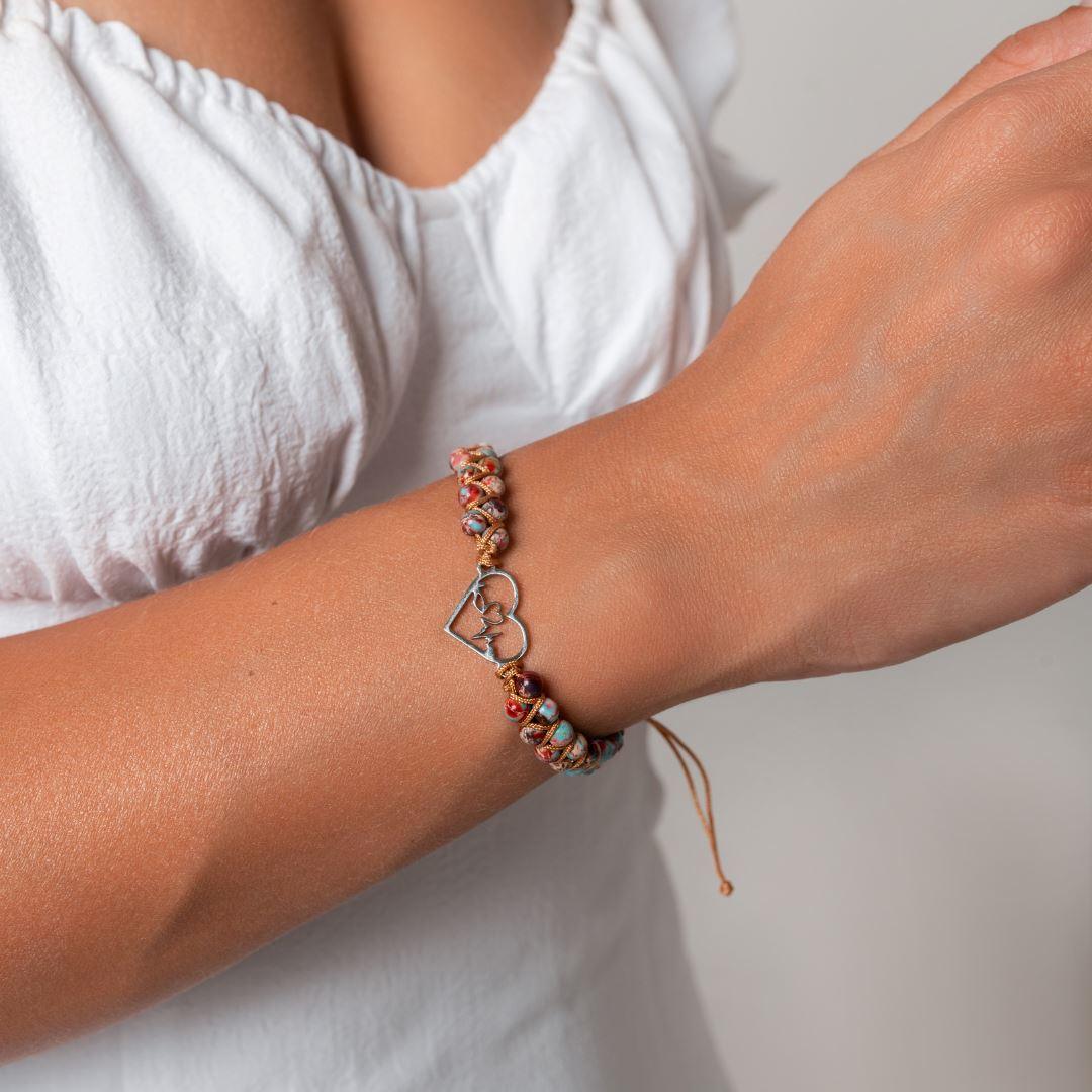 Charme-Heilungsarmband "Herzklopfen"