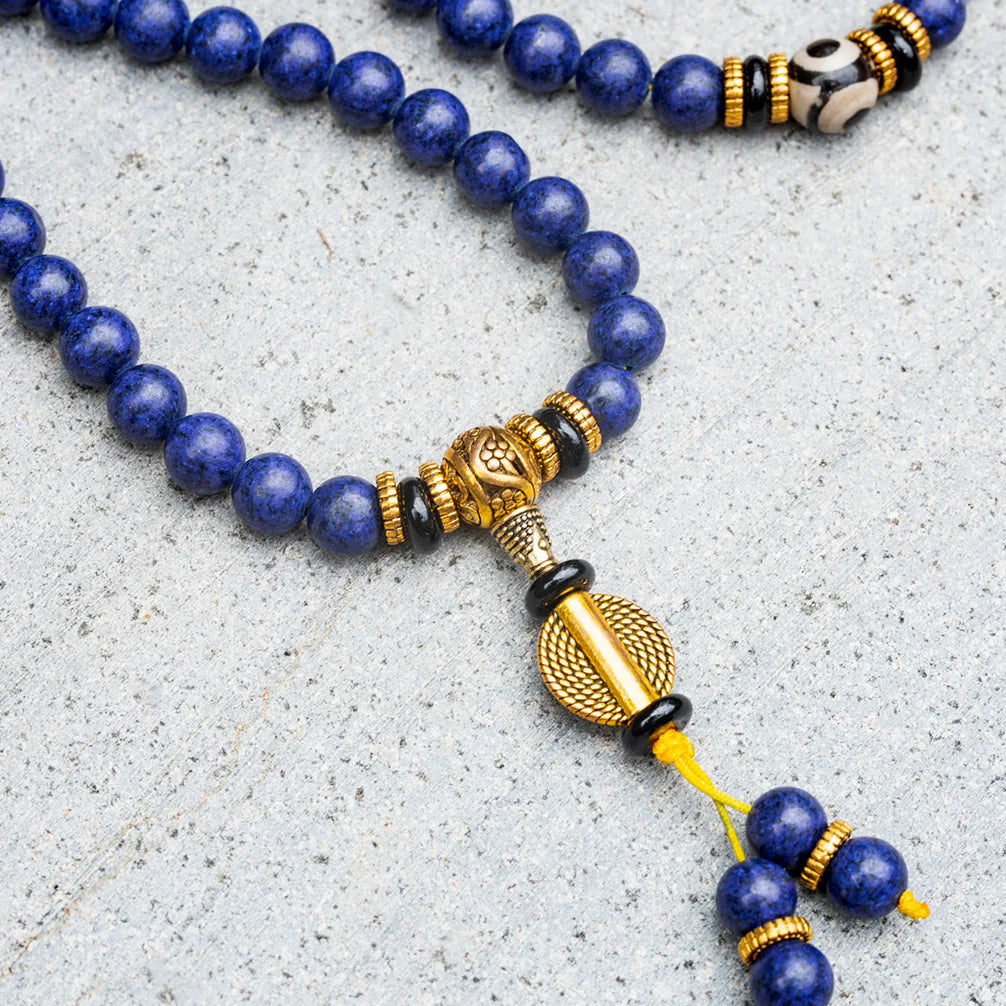 Das Lapis-Lazuli-Drittes-Auge-Mala