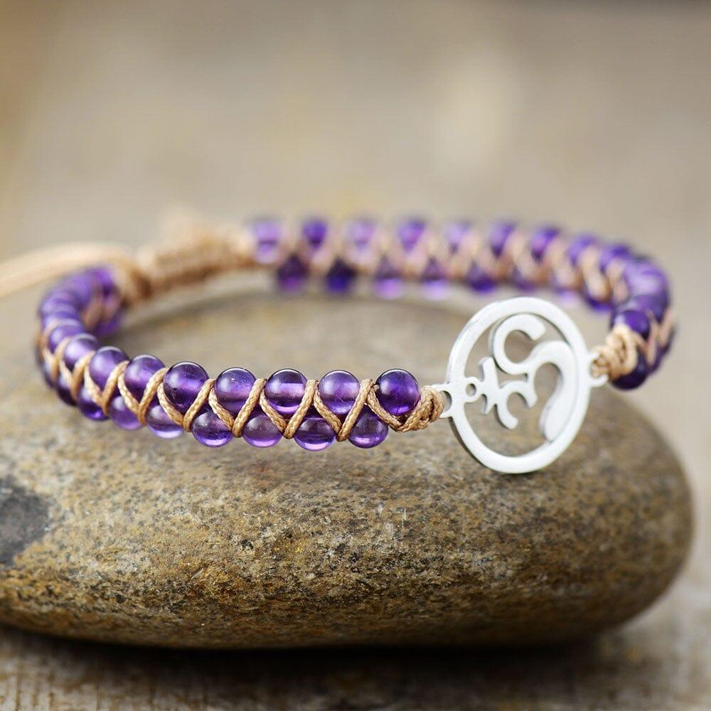 Amethyst Om Armband "Göttliche Verzauberung"