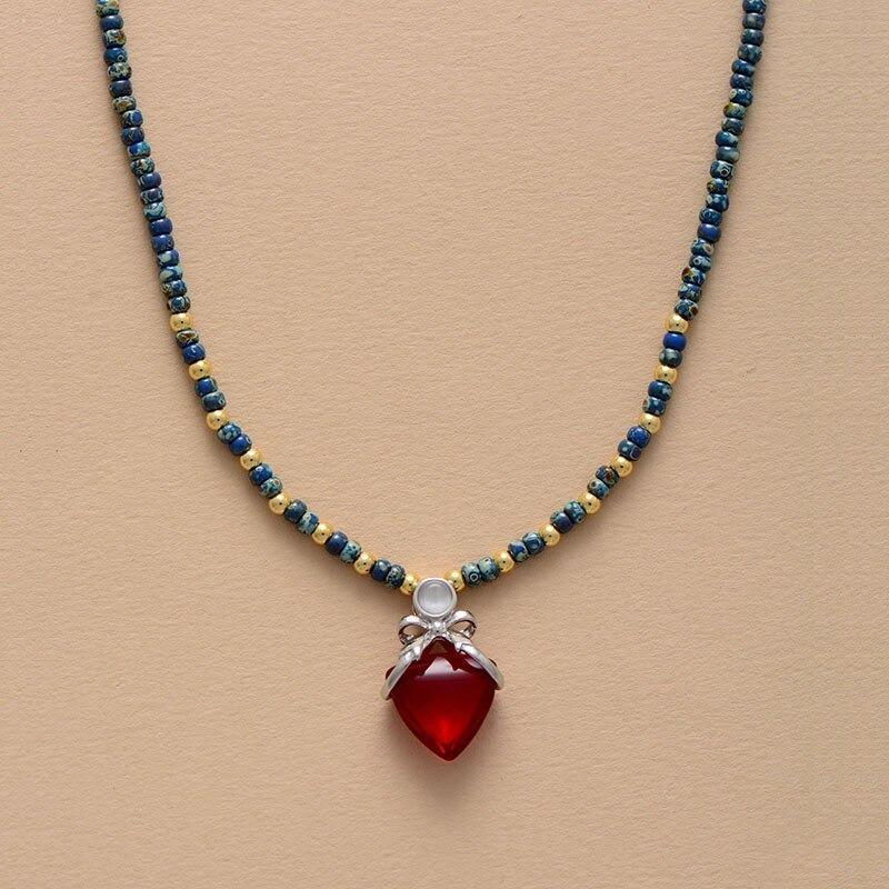 Schmuck Anhänger Perlenkette "Goldene Vision"