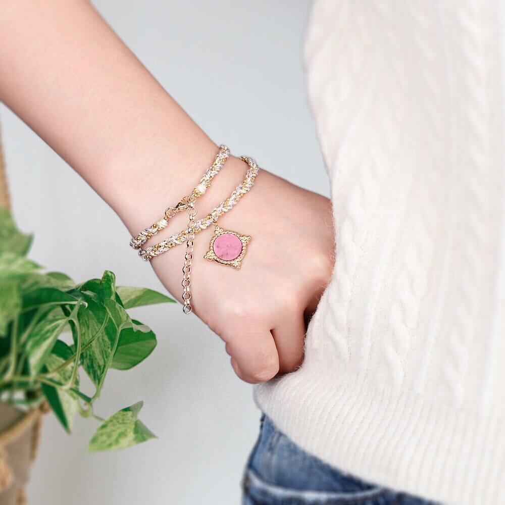 Halskette mit Rhodochrosit "Rosige Wiedergeburt"