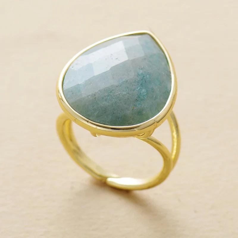 Harmonie Ring aus Edelsteinen "Gelassenheits-Trio"