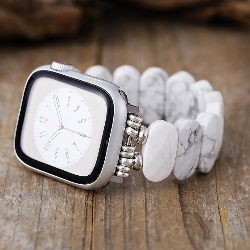 Ruhiger Stein Howlite Smartwatch-Armband