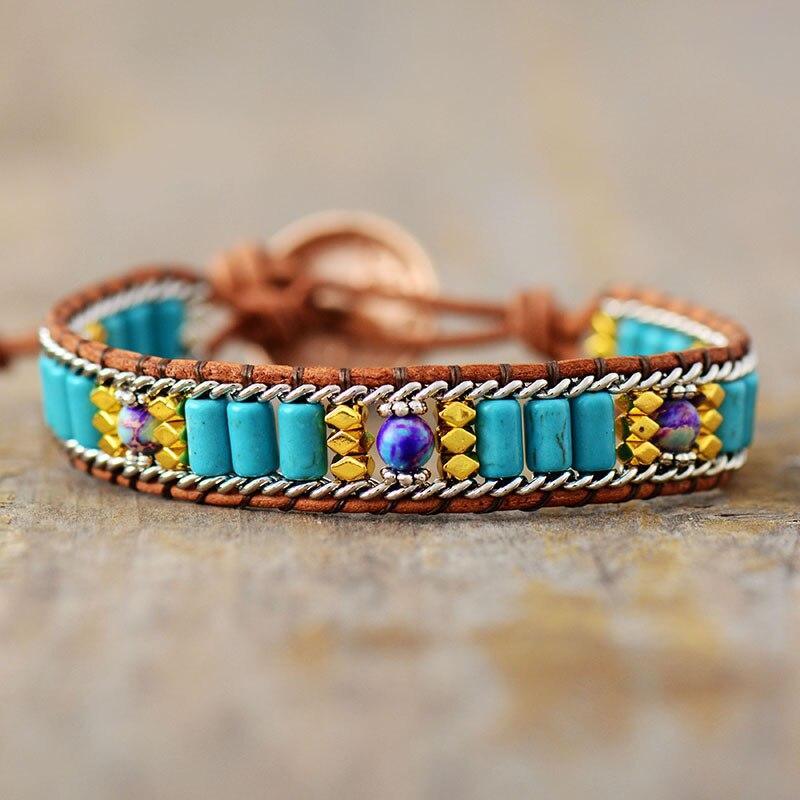 Armband "Türkis Sonnen"