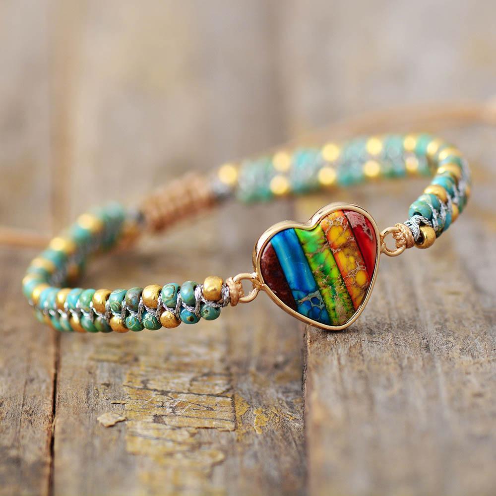 Armband in Regenbogenfarben
