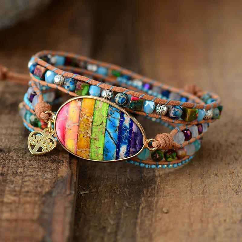 Wickelarmband "Heilendes Chakra-Herz"