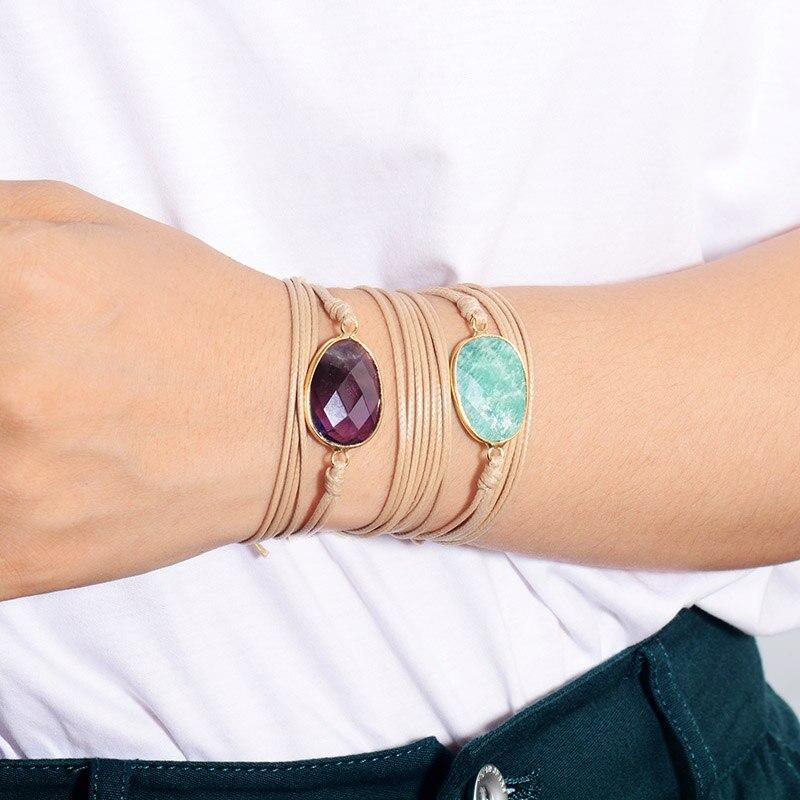 Wickelarmband mit Amethyst