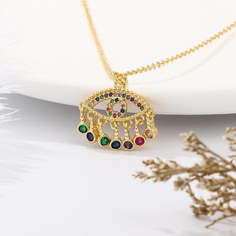 Halskette "Reiner Positiver Schutz" mit Evil Eye