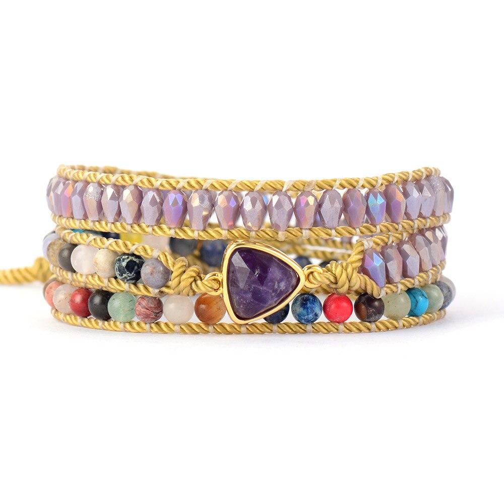 Wickelarmband "Amethyst-Spirit"