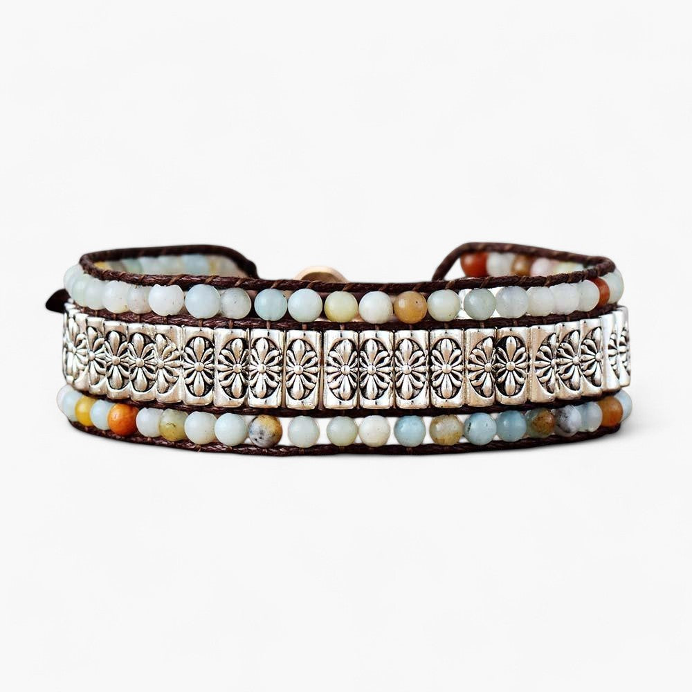 Tibetisches Amazonit-Armband