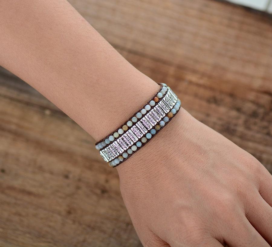 Tibetisches Amazonit-Armband