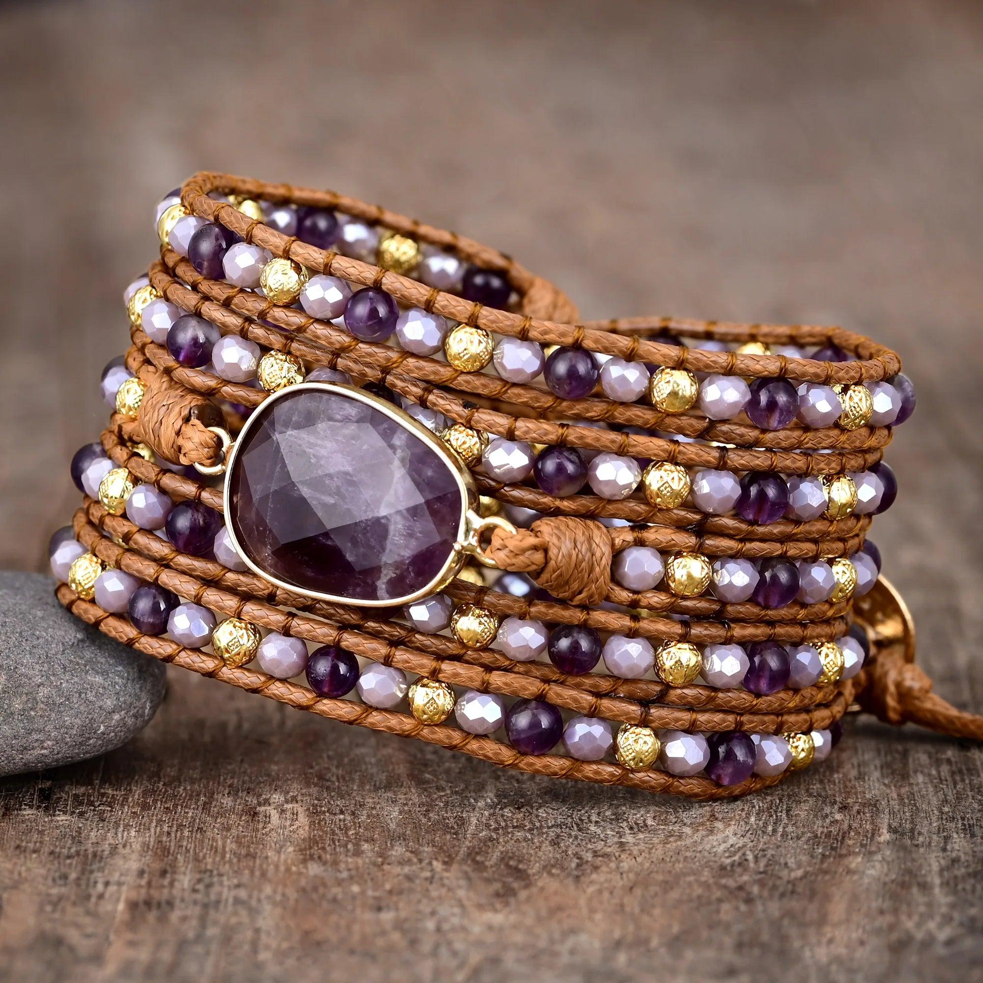 Edelstein-Armband "Amethyst Aura"
