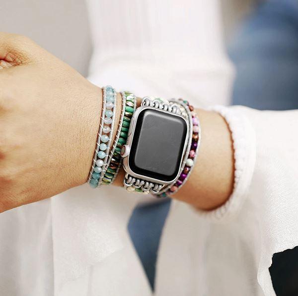 Apple Watch Band "Energie Reinigendes" aus Edelsteinen