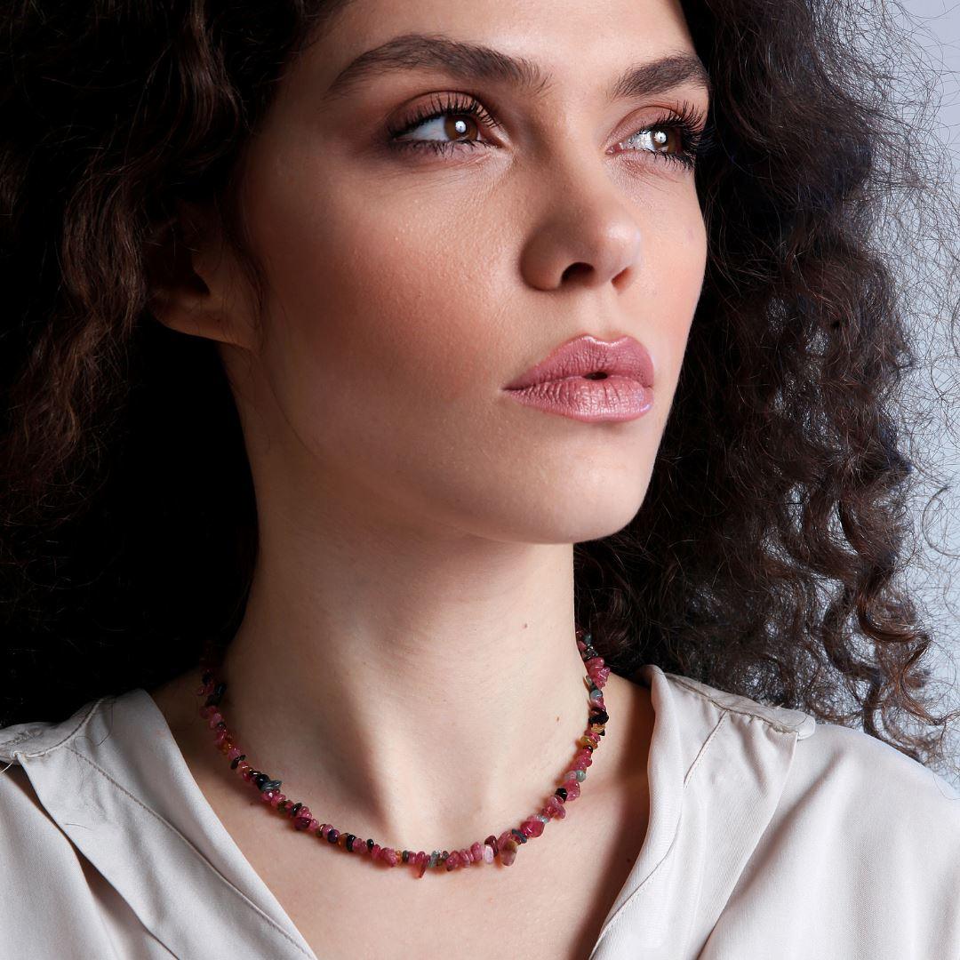 Turmalin-Halskette "Göttlich Feminin"