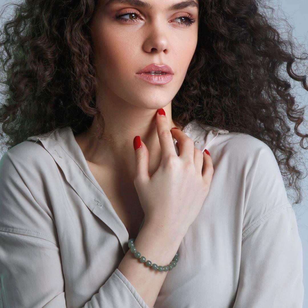 Grüner Hetian Jade Glanz Armreif