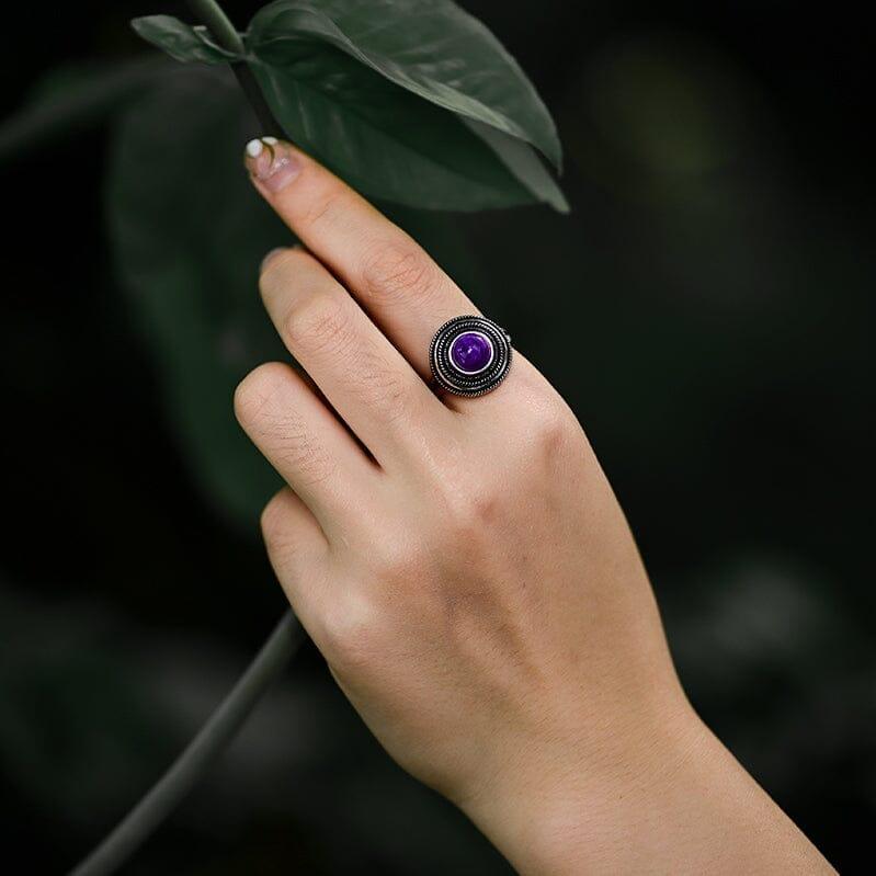Vesta - Herz des Universums Ring mit Amethyst
