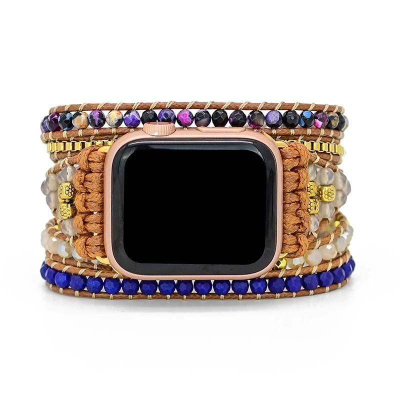 Apple Watch-Uhrenarmband "Heilungs Achat" aus Edelstein