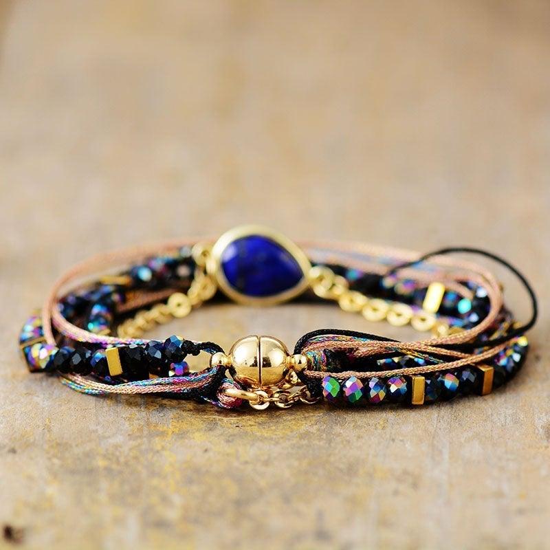 Mehrlagiges Böhmisches Lapislazuli-Armband
