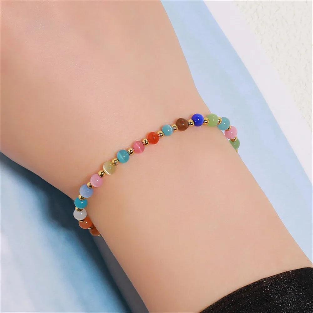 Ensemble Armband "Ätherisches Katzenauge"