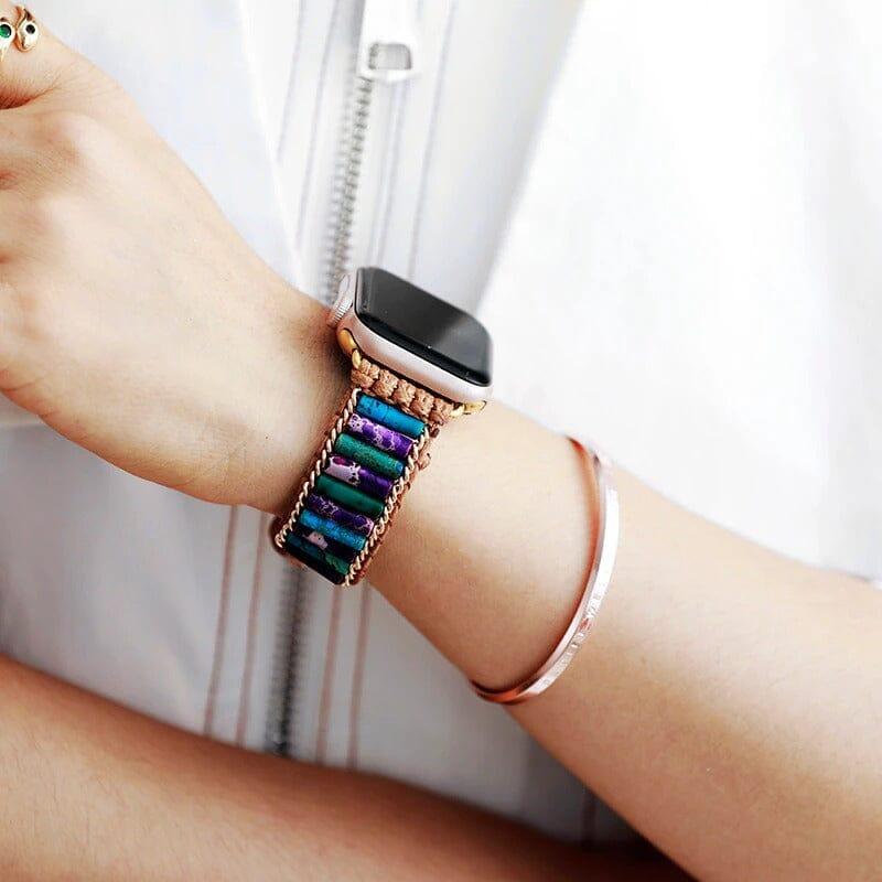 Apple Watch Band aus natürlichen Edelsteinen "Positiv fesselnd"