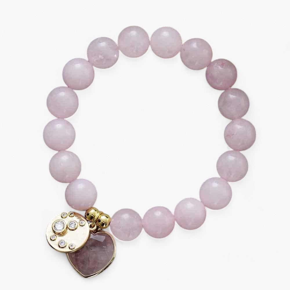 Armband mit natürlichen Edelsteinen "Herzensbalance"